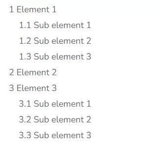 How to Display an Ordered List with Nested Counters